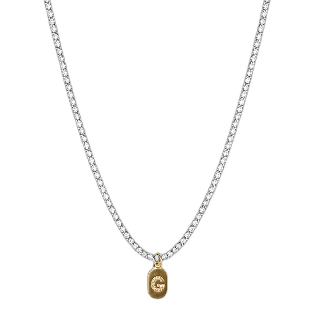 CHOKER RIVIERA COM PINGENTE LETRA
